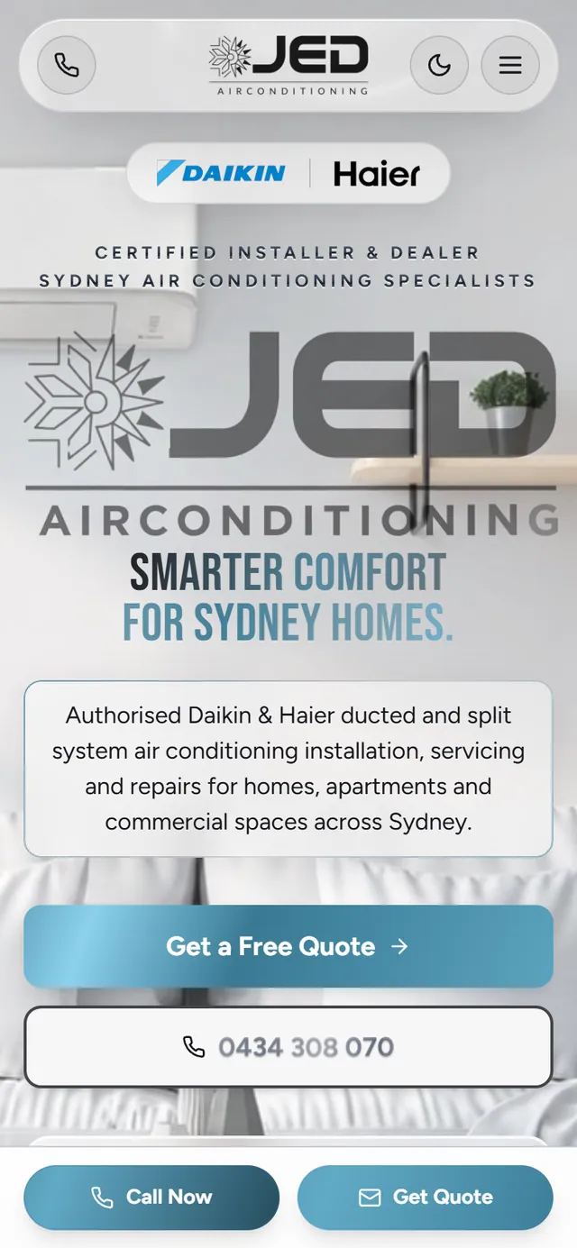 JED Air Conditioning, mobile